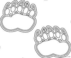 Pete spends about 85% of the movie barefoot, both in town and in the woods. Bear Bear Bear Foot Print Bear Footprint Bear Paw Print Bear G9hzfq Coloring Coloring4free Com