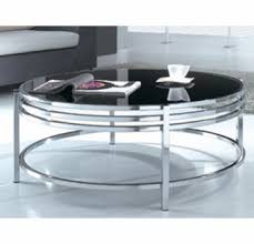 34 list list price $408.00 $ 408. Modrest Dena Black Glass Chrome Round Coffee Table By Vig Furniture