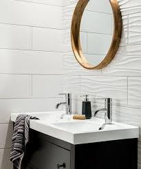 You just need proper equipment and planning. Bathroom Tile Idea Install 3d Tiles To Add Texture To Your Bathroom Small Bathroom Tiles White Bathroom Tiles Modern Small Bathrooms