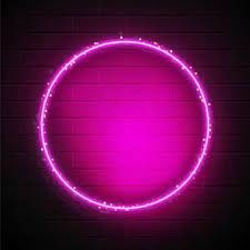 Neon Pink Circular Border With Light Sparkle Neon Frame Border Png And Vector With Transparent Background For Free Download Neon Design Blue Design Graphic Neon