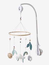 Coffret Mobile Musical Lovely Nature Avec Jouets En Coton Bio En 2020 Mobile Musical Mobile Musical Bebe Decoration Bebe