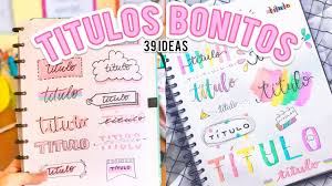 And subaru and yuma is just a fictional character. 39 Titulos Bonitos Y Faciles Para Tus Apuntes Sin Lettering Tutoriales Belen Youtube