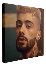 Cuadro Zayn Malik, Look Audaz Con Cabello Rubio 85x85
