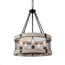 Lnc Semaphore Matte Black Farmhouse Drum Led Pendant Light In The Pendant Lighting Departme Farmhouse Light Fixtures Foyer Lighting Fixtures Led Pendant Lights