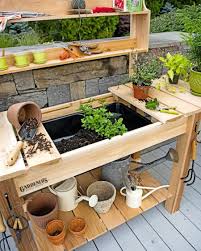 27 Creative Potting Bench Ideas To Make Gardening More Fun Pallet Garden Benches Potting Bench Plans Potting Table