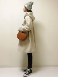 non truno by noise makerのダッフルコートを使ったコーディネート wear ダッフルコート ファッションアイデア ファッション