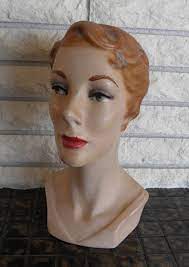 Sale Vintage French Millinery Head Mannequin Hat Display Etsy Mannequin Art Mannequins Vintage Mannequin