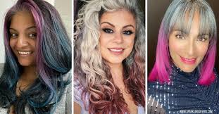 Creative hair coloring is a great choice if you feel funky and like to experiment a new look. How To Use Vibrant Hair Colours On Natural Gray Hair Sparklingsilvers