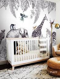 Safari Peel And Stick Wallpaper Mural Sold As Per Sheet Etsy In 2021 Boys Bedroom Wallpaper Nursery Room Inspiration Nursery Room Design