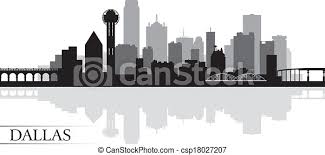 Cityscape with landmarks dallas skyline stock illustrations. Dallas City Skyline Silhouette Background Vector Illustration Canstock