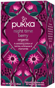 Pukka Organic Night Time Berry 20 Tea Bags Crema