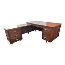Huge variety in modern furniture, contemporary & italian furniture like platform bed, leather sofa, sectional sofas & bedroom furniture for home. Jofco Vintage Mid Century Modern L Shape Desk With Return Chairish