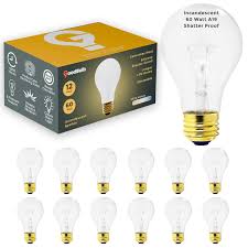 60 Watts - A19 Incandescent - 600 Lumens - 5000 Life Hours - 120 Volts –  GoodBulb