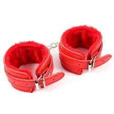 For added security the two ends can be tied together with one or more overhand knots. Two Sizes Red Sex Slave Role Play Bdsm Faux Leather Furry Handcuffs Ankle Cuffs Ebay