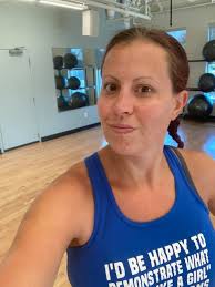 Me and Patricia Baumann representing 87 at the women's Frozen Four.