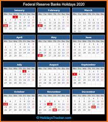 ** observed only in some communities of this state. Federal Reserve Bank Holidays 2020 Holidays Tracker