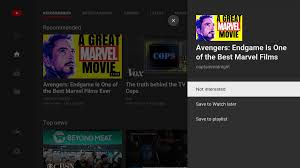 With youtube tv you can watch tv anywhere with internet connection and on any device (smart tv, laptop, tablet etc). Youtube For Android Tv Gets Long Press Video Menu For Watch Later And Playlists
