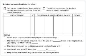 After you complete your application for a new claim for benefits, you will receive a monetary determination letter in the mail informing you if. Learning The Result Of Your Application For Benefits Twc