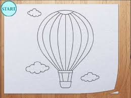 Our Animated Drawing Lessons Were Specially Designed For Kindergarten And Hot Air Balloon Drawing Hot Air Ballon Drawing Ballon Drawing