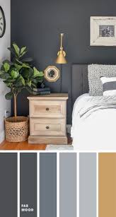 Grey Bedroom With Gold Accents In 2020 Grey And Gold Bedroom Bedroom Wall Colors Gray Accent Wall Bedroom