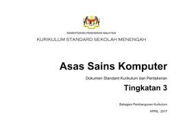 Asas sains komputer tingkatan 3 bab 1 draft. Dskp Asas Sains Komputer Tingkatan 3 Flip Ebook Pages 1 46 Anyflip Anyflip