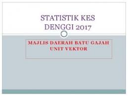 Jumlah kumulatif kes denggi yang direkodkan sehingga 18 november 2017 ialah sebanyak 78,062 kes berbanding 93,080 kes bagi tempoh yang sama tahun 2016, iaitu penurunan sebanyak 15,018 kes (16.1%). Siri 121429 Penyakit Demam Denggi Mecegah Tanggungjawab Kita