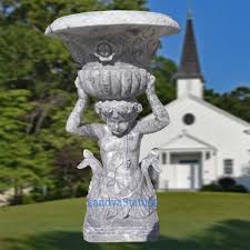 Tiki torch planter by lowes creative ideas: Large Grey Marble Planters For Sale Stone Flower Pots Landya Statues Co Ltd Ecplaza Net