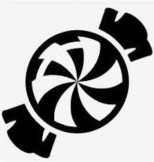 Black And White Candy Clipart Pin By Kenda Davis 3 Peat On Black White Stripes In 2020 Candy Icon Royalty Free Icons Black And White