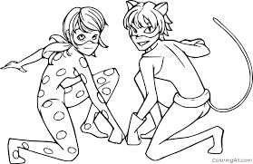 Miraculous ladybug coloring page sereia mermaid cat noir …. Miraculous Ladybug Coloring Pages Coloringall