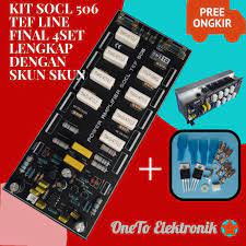 Pcb socl 506 tef adalah penyempurnaan dari socl 504, pada socl 504 tegangan bias dan tegangan dc offset harus disetting dengan trimpot, hal ini tidak berlaku pada socl 506, arus bias dan dco otomatis stabil dengan adanya ic tl071, pcb terbuat dari pertinak. Buy Socl 506 Tef 2u Line Final Power Driver Kit 4set Seetracker Malaysia