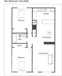 Civil And Architectural Engineering Single Floor Plans 2 Bedrooms Small House Floor Plans Two Bedroom Floor Plan Bedroom Floor Plans
