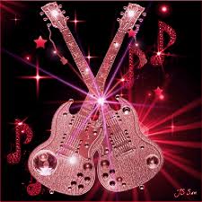 Je Vous Souhaite A Toutes Et Tous Un Agreable Et Doux Samedi Que Pink Guitar Music Wallpaper Music Artwork