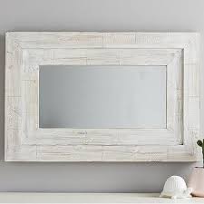2 sample free (max 5). Kiara Polygon Whitewash Mango Wood Mirror