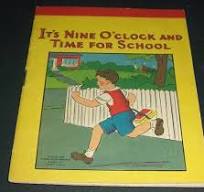 1942 grade school booklet, It's Nine O'Clock
