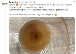 Ini adalah minyak rambut tradisional,jika ingin menghilangkan baunya,boleh syampoo rambut seperti biasa. Hanya Guna Minyak Buah Keras Untuk Buat Rambut Lebat Ini Tutorial Mudahnya Hijabista