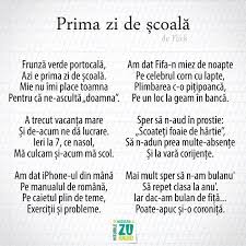 A fost prima mea zi de școală. Facebook