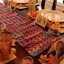 Ravelry Dancinglawn S Thanksgiving Table Runner Crochet Table Runner Pattern Crochet Placemats Crochet Coasters