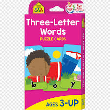 Three Letter Words Puzzle Card I Can Spell Words With Three Letters Flashcard School Zone Publishing Company Word Game Text Png Pngegg