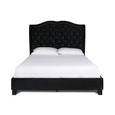 Upholstered panel bed frame twin size with headboard,box spring needed/mattress foundation/wood slat support,black. New Classic Home Furnishings Beds Darby B001 5tb Blk Twin Upholstered Bed Black Twin From Weeks Warehouse Furniture