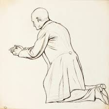 Don't forget to add ovals to bends.step 3, sketch the body shapes needed to help you build the figures' bodies. Study Of A Kneeling Man For A Memorial To The Reverend Hatchard Works Of Art Ra Collection Royal Academy Of Arts