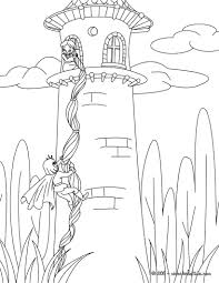 Rapunzel Grimm Tale Coloring Pages Hellokidscom