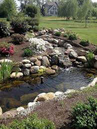70 Magnificent Water Garden Landscaping And Backyard Ponds Ideas Page 40 Of 75 Pond Landscaping Ponds Backyard Backyard Water Feature