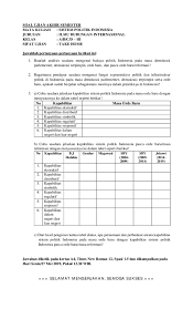 Sedangkan infrastruktur menurut pandangan marx adalah yang mengacu pada sumber daya antara lain: Pdf Soal Uas Sistem Politik Indonesia 2019 Hi Nadput Cans Academia Edu