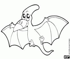 Free coloring pages to print and download or play online. Pterodactyl Coloring Page Printable Game
