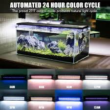 20 30 36 Rgb Led Aquarium Light Freshwater Plant Grass 24 7 Remote Control Us Ebay
