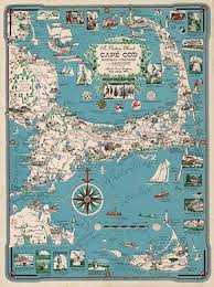 Amazon Com Map Poster Picture Chart Of Cape Cod Marthas