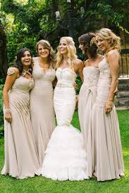 Gold Wedding In Johannesburg South Africa Junebug Weddings Tan Bridesmaid Dresses Beige Bridesmaid Dress Tan Bridesmaids