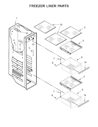 side by side refrigerator parts