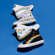 Rainbow colored flowers and hands throughout. Converse Pride 2020 Collection Release Date Sneakernews Com