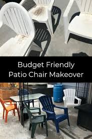 How To Repaint Plastic Chairs To Give Your Patio A Whole New Look Patio Chairs Diy Patio Chairs Makeover Patio Chairs